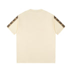 Simple embroidered cotton T-shirt