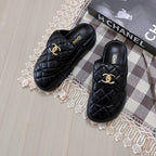 Buckle Thick Sole Half Slipper