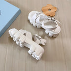 Triangle Logo Thick Sole Cross Sandals