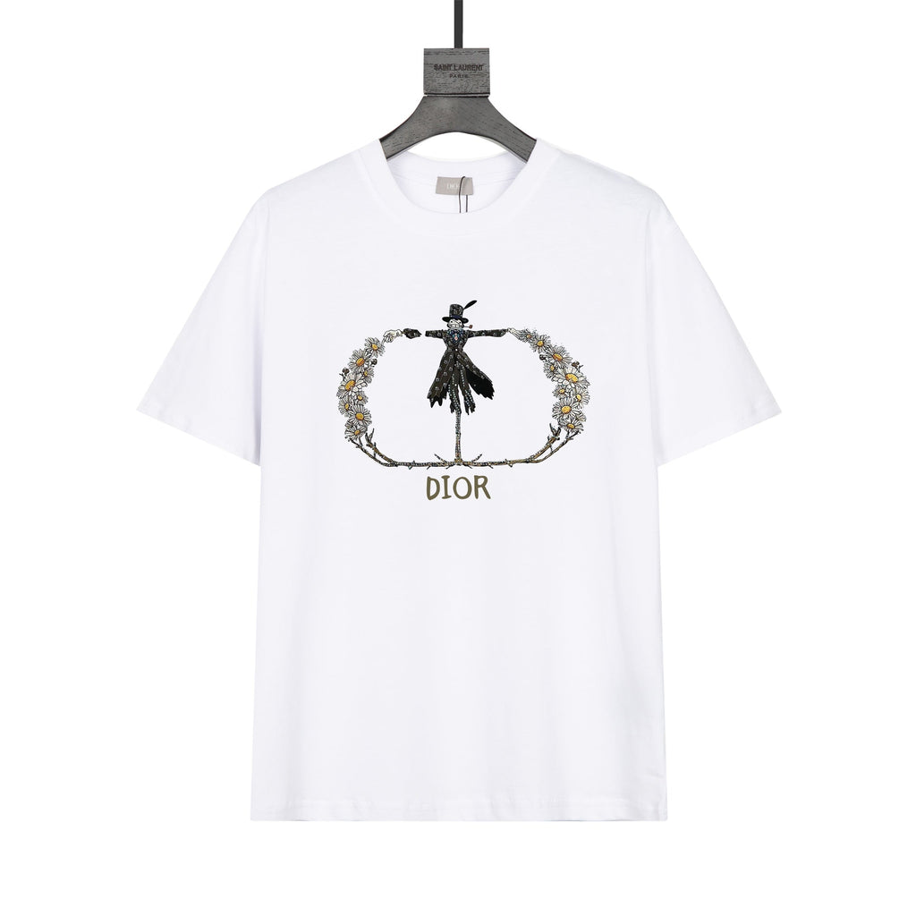 Pumpkin Scarecrow Print T-Shirt