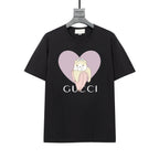 Cute banana cat print T-shirt