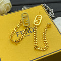 O’Lock Metal Chain Earrings