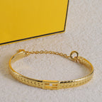 Gold-coloured Baguette  Bracelet
