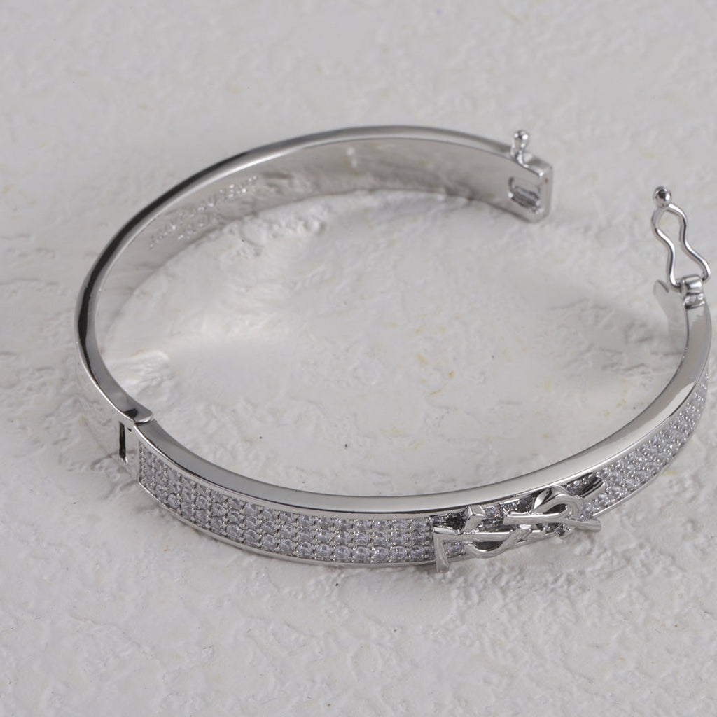 Diamond Logo Metal Bangle