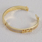 Diamond Logo Metal Bangle