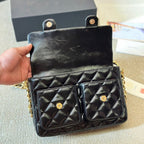 Vintage 24A Double Pocket Handle Messenger Bag