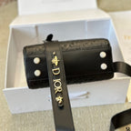 Black Graphic Cannage Small Lady Bag