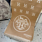 H Carriage Embossed Cashmere Scarf
