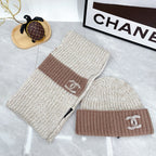 Fashion Knitted Hat + Scarf Set