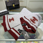 Elegant Cashmere Hat + Scarf Set