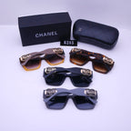 Retro Metal Lettering Frame Sunglasses