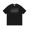 Washed distressed embroidered T-shirt